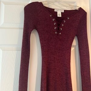 Planet Gold Sexy Sweater Dress